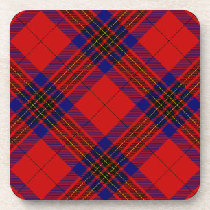 Leslie Tartan Red Blue lila kariert Untersetzer