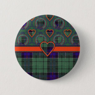 LeslieScottish Tartan Button