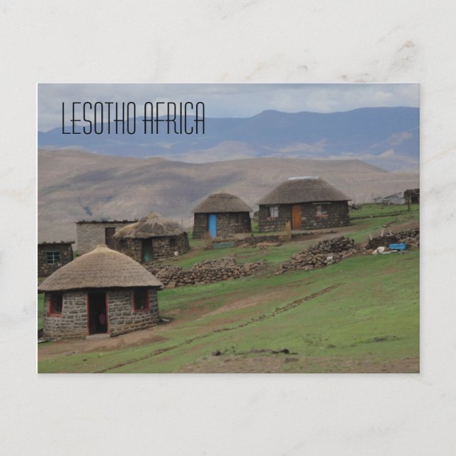 Lesotho Africa Postcard Postkarte (Vorderseite)