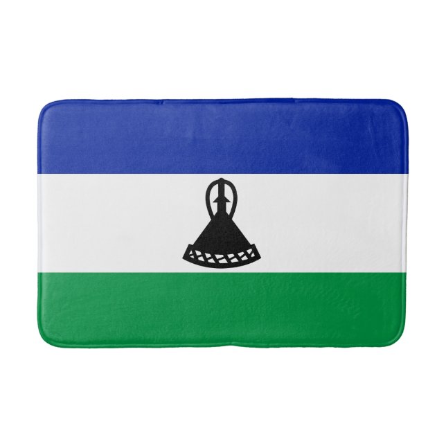Lesotho Flag Badematte (Vorderseite)
