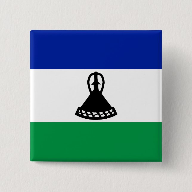 Lesotho Flag Button (Vorderseite)