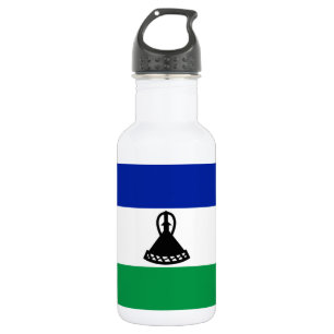 Lesotho Flag Edelstahlflasche