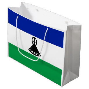 Lesotho Flag Große Geschenktüte