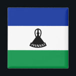 Lesotho Flag Magnet<br><div class="desc">Dekorativer Magnet mit der Flagge von Lesotho - Anpassen Sie es: Bilder anpassen; einen Namen/Slogan für persönliche Geschenke hinzufügen; ein Unternehmen/Club Logo für Werbeartikel © 2008 FlagAndMap hinzufügen.</div>