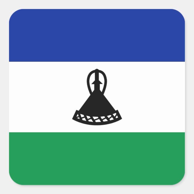 Lesotho Flag Sticker (Vorderseite)