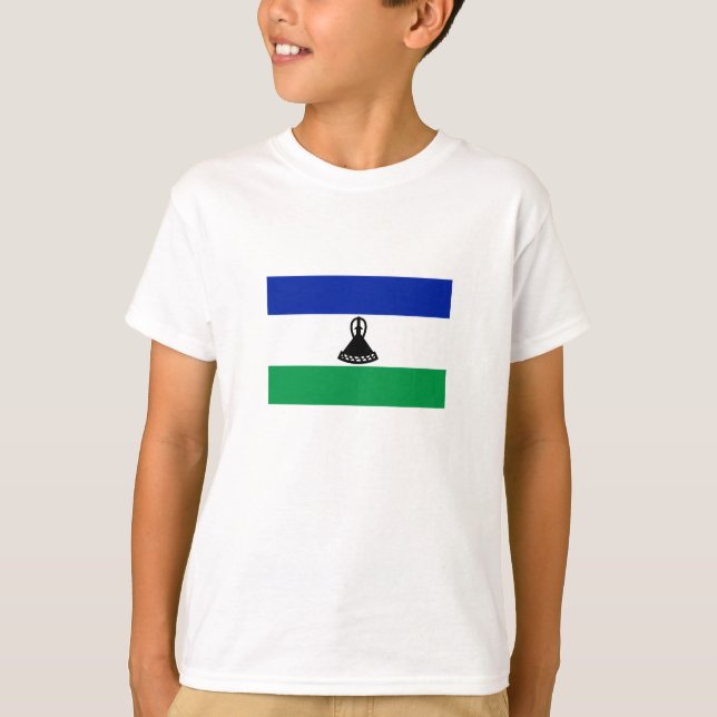 Lesotho Flag T-Shirt (Vorderseite)