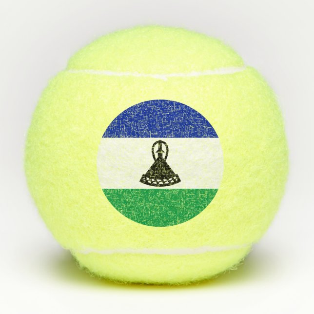 Lesotho Flag Tennisbälle (Vorderseite)