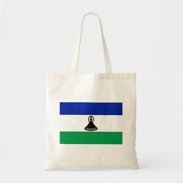 Lesotho Flag Tragetasche (Vorne)