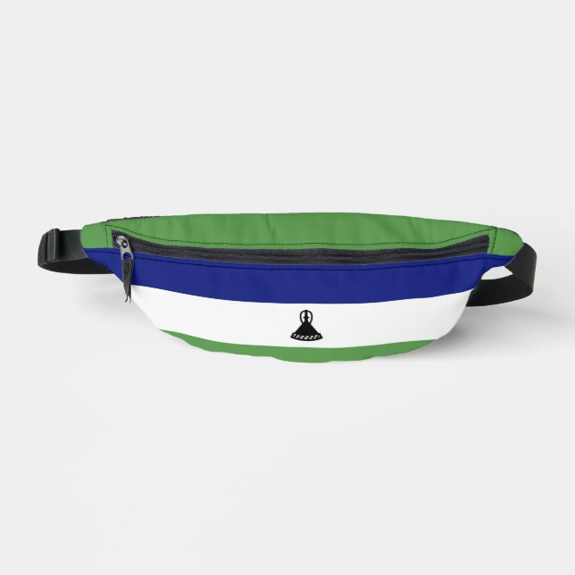 Lesotho-Flagge Bauchtasche (Vorderseite)