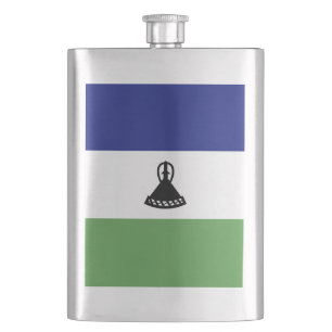 Lesotho-Flagge Flachmann
