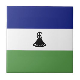 Lesotho-Flagge Fliese
