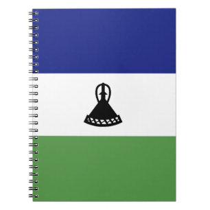 Lesotho-Flagge Notizblock