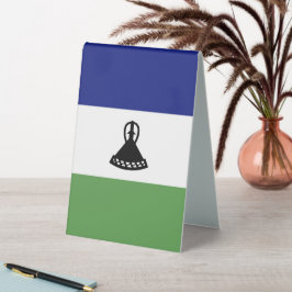 Lesotho-Flagge Tischaufsteller