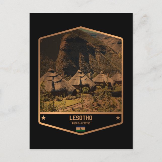 Lesotho Postkarte (Vorderseite)
