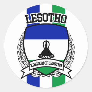 Lesotho Runder Aufkleber