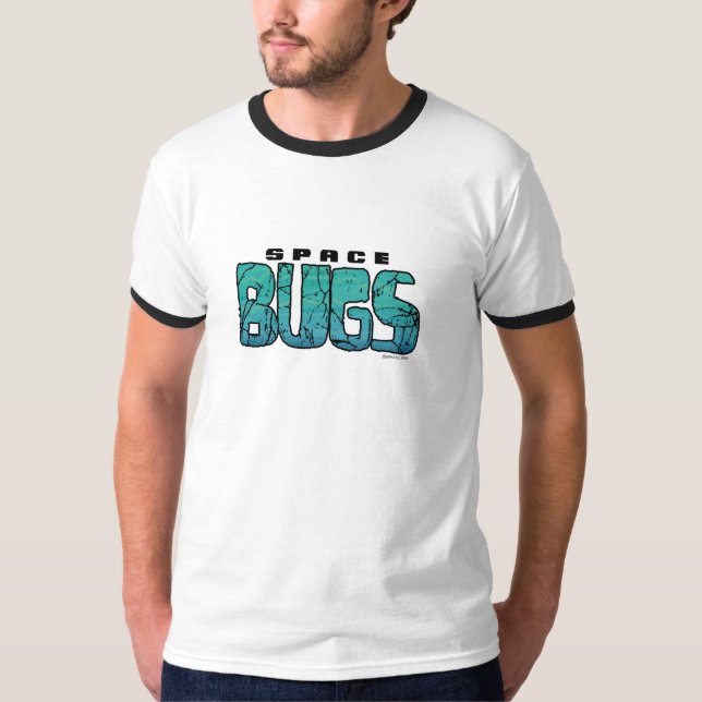 L'espace branche le T-shirt sur table d'écoute de (Devant)