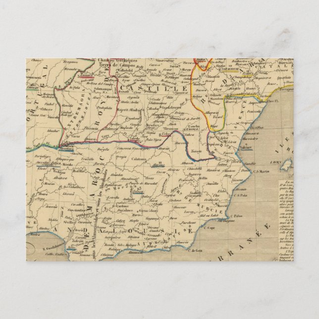 L'Espagne 1027 a 1212 Postkarte (Vorderseite)