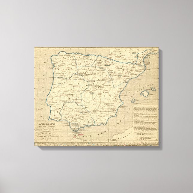 L'Espagne 585 a 756 Leinwanddruck (Vorderseite)