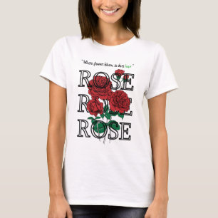 L'espoir du T-shirt   de fleur du T-shirt   de