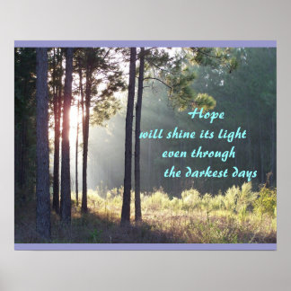 L'Espoir Va Briller Son Affiche Légère