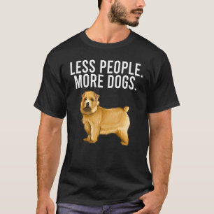 Less People More Dogs Norwich Terrier Introvert T-Shirt