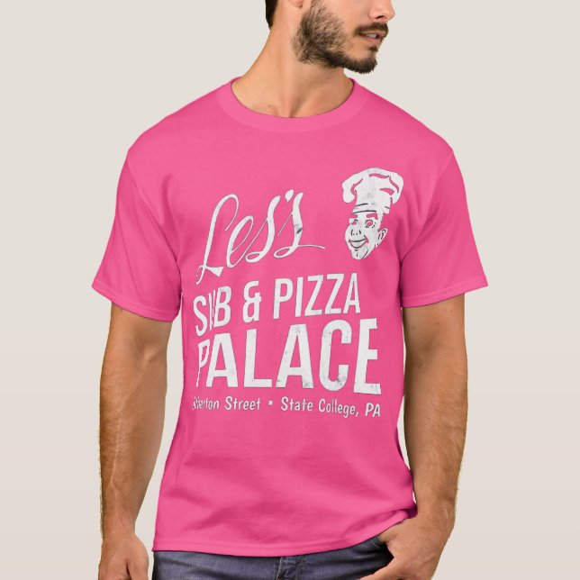 Les's Sub & Pizza Palace - Staat Uni, PA-Foto T-Shirt (Vorderseite)