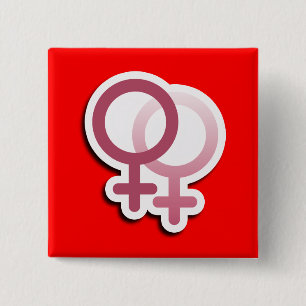 LESSBIAN LIEBE-SYMBOL-ROSA - .PNG BUTTON