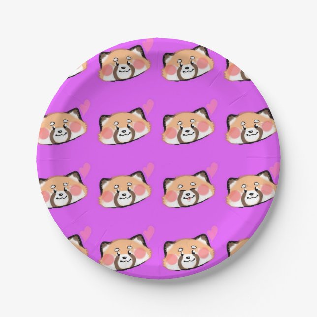 Lesser Panda von Lilia Paper Tellers Pappteller (Vorderseite)