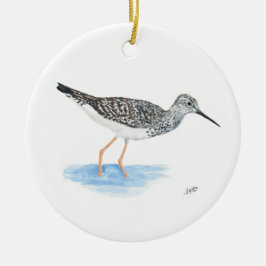 Lesser Yellowlegs Keramik Ornament