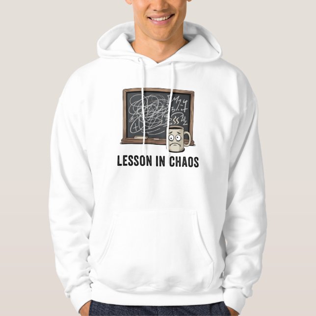Lesson in Chaos | Academic Burnout Vibes Hoodie (Vorderseite)