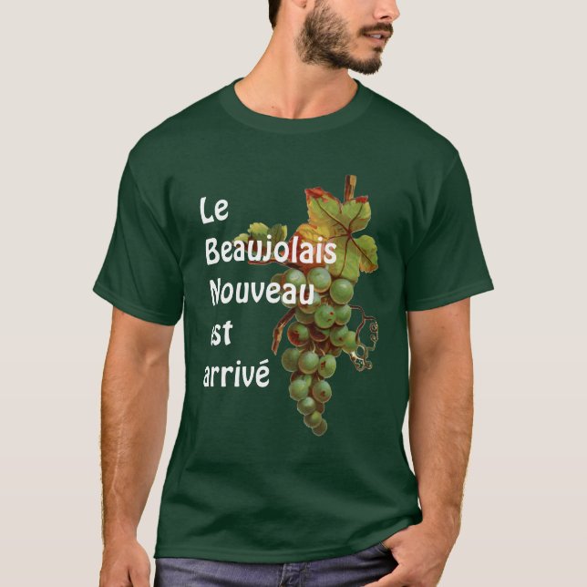 L'est de Nouveau Beaujolais de T-shirt de vin (Devant)