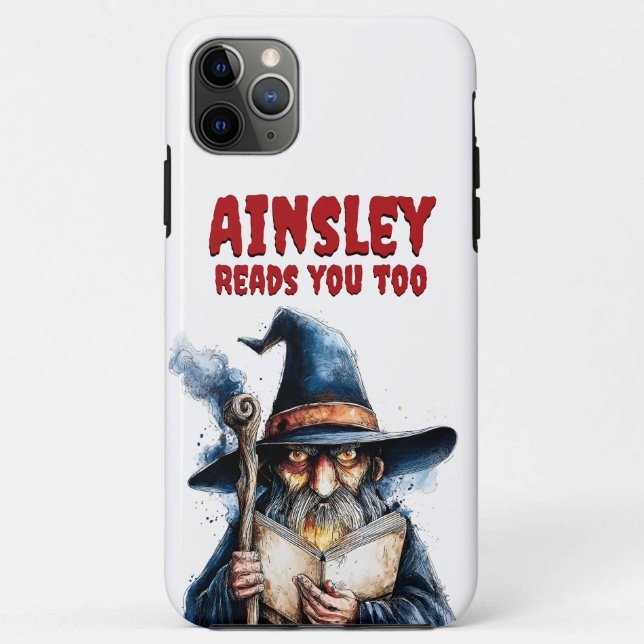 Lest dir zu gruseliges Halloween-Zauberer Case-Mate iPhone Hülle (Rückseite)