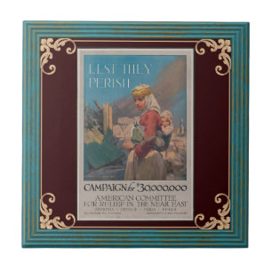 Lest They Perish Poster Keramikfliese
