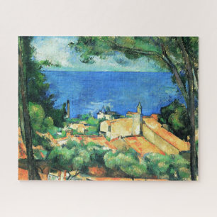 L'Estaque mit Roten Dachn von Paul Cezanne