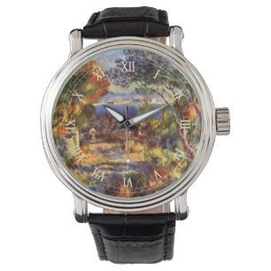 L'Estaque von Pierre Renoir, Vintage Impressionism Armbanduhr