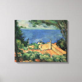 L'Estaque with Red Roofs - Paul Cezanne - c1883 Leinwanddruck