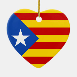 "L'Estelada Blava" katalanische Keramik Ornament