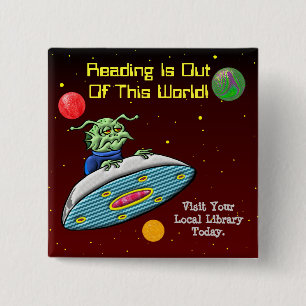Lesung ist aus dieser Welt heraus Button