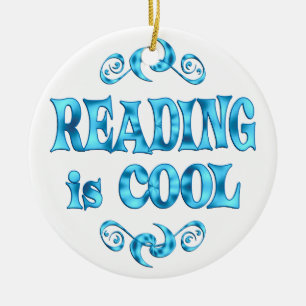 Lesung ist cool keramik ornament