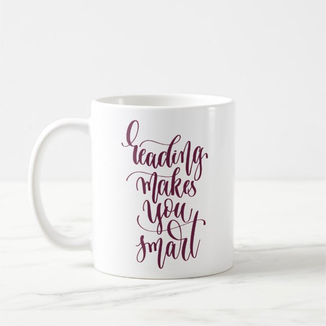Lesung macht Sie intelligent Kaffeetasse (Links)