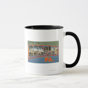 Lesung, Pennsylvania - große Buchstabe-Szenen Tasse