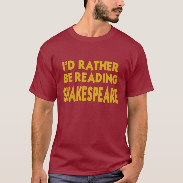 Lesung Shakespeare T-Shirt (Vorderseite)