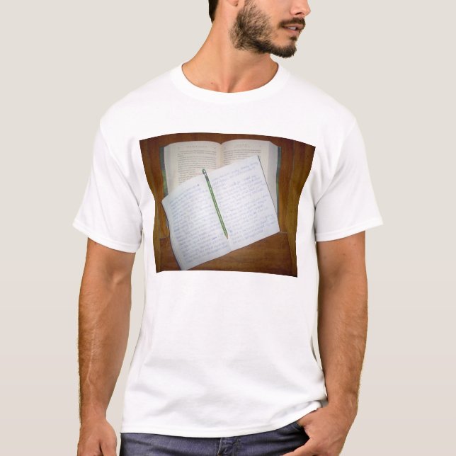 Lesung und Schreiben T-Shirt (Vorderseite)