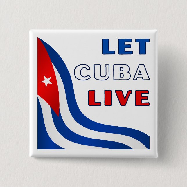 Let Cuba Live Pin Button (Vorderseite)