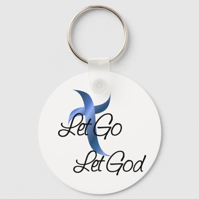 Let Go Let God Christian Schlüsselanhänger (Vorderseite)