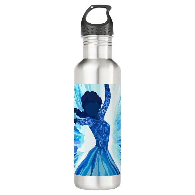 Let It Go Edelstahlflasche (Vorderseite)
