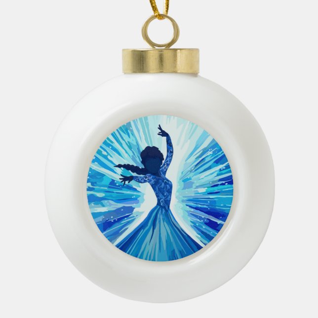 Let It Go Keramik Kugel-Ornament (Vorderseite)
