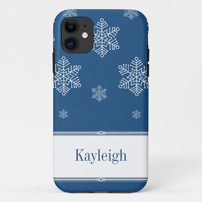 Let it Snow BT iPhone 5 Fall, Blue Case-Mate iPhone Hülle (Rückseite)