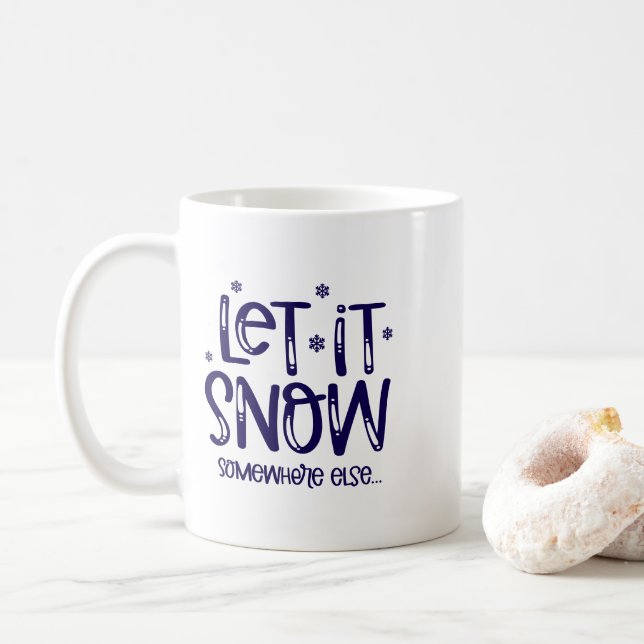 Let it Snow Coffee Mug Kaffeetasse (Mit Donut)