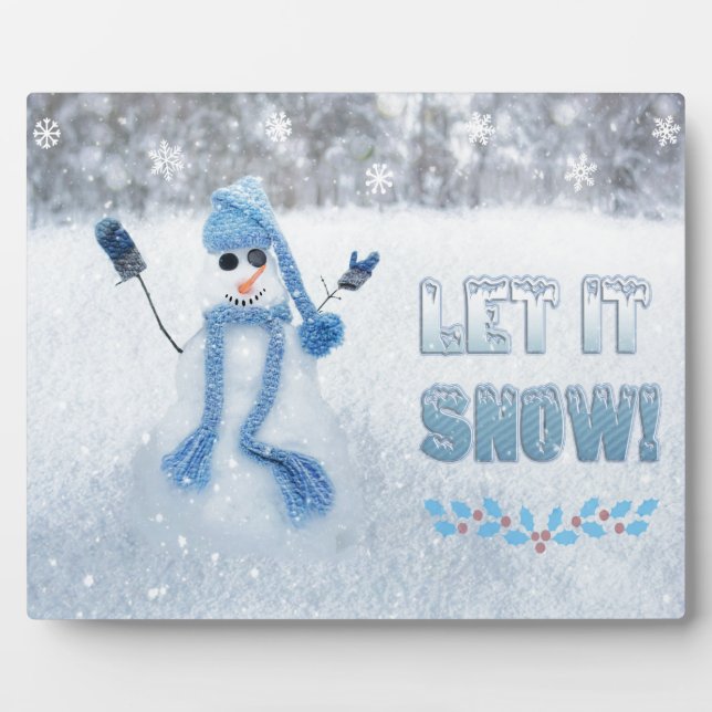 Let It Snow Fotoplatte (Vorderseite)